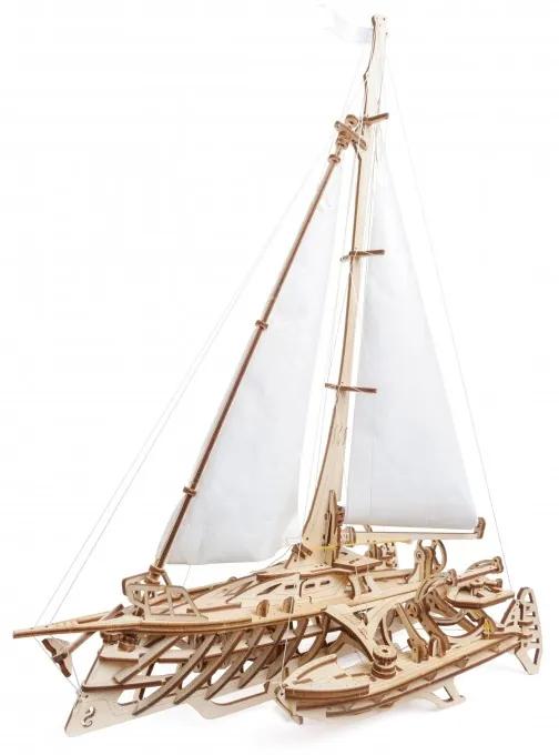 Barca Trimaran - Puzzle 3D Modele Mecanice