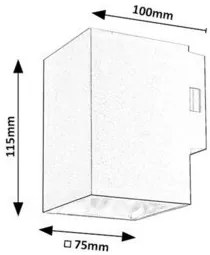 Aplica LED iluminat exterior ambiental, Protectie IP65 Urfa I alba