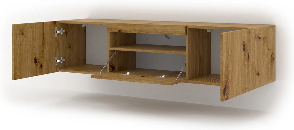 Masă TV/Dulap Aurinko 150 (Stejar artisan). 1083420