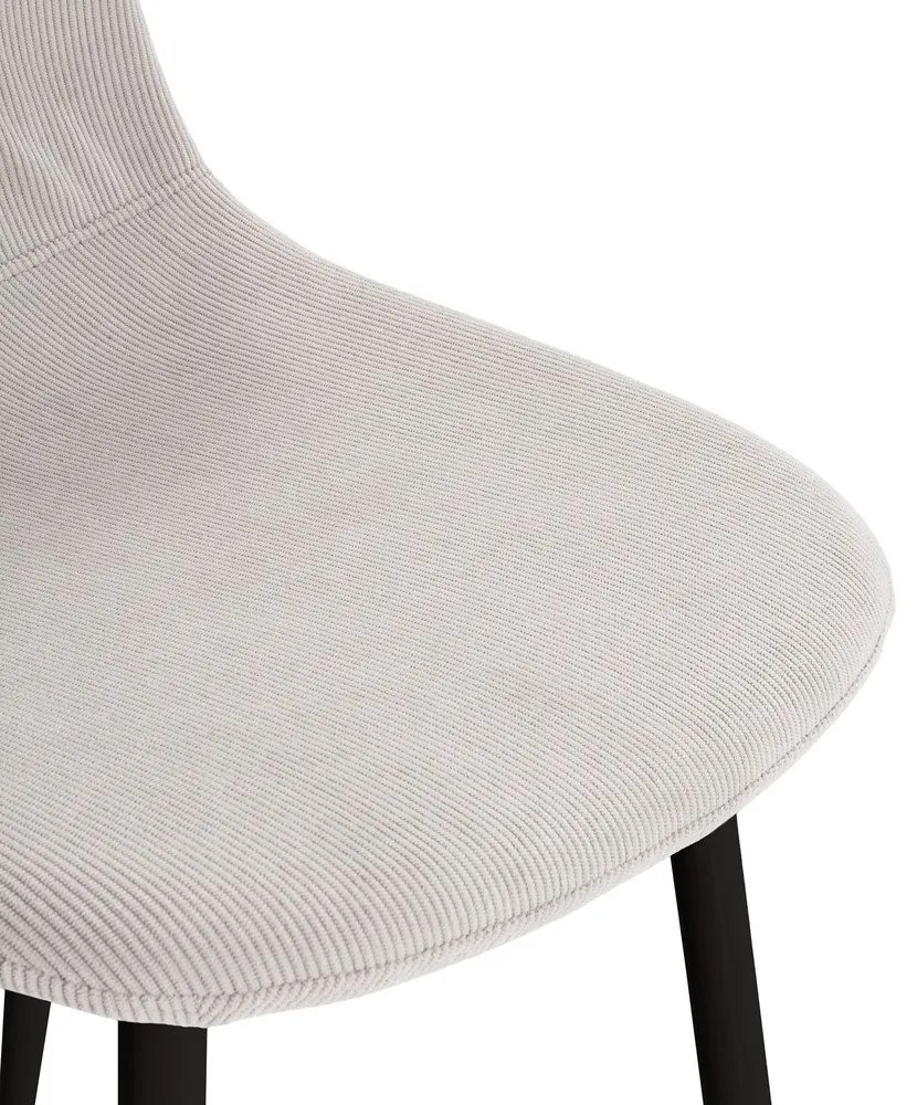 Scaune de dining crem 4 buc. tapițate Minka – Marckeric