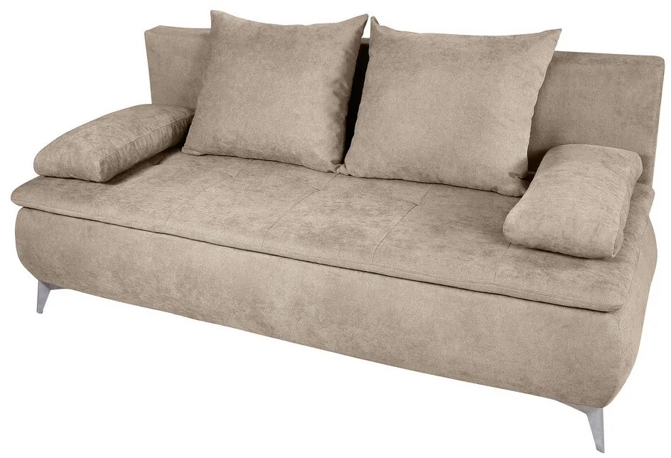 Canapea extensibila Sofie, cu lada pentru depozitare, 3 locuri, 203x92x86 cm, Bej