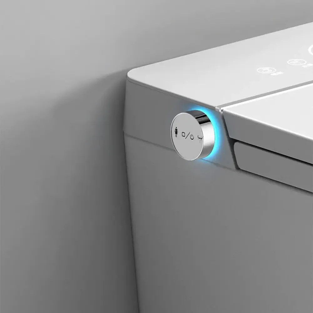 Toaleta inteligenta suspendata cu functie bideu cu functii multiple, Smart Foglia Alb