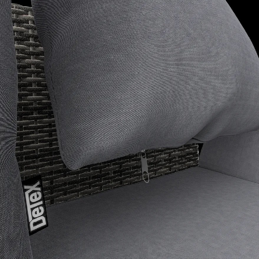 Deuba Banca ratan de gradina 176x56x81 cm - gri