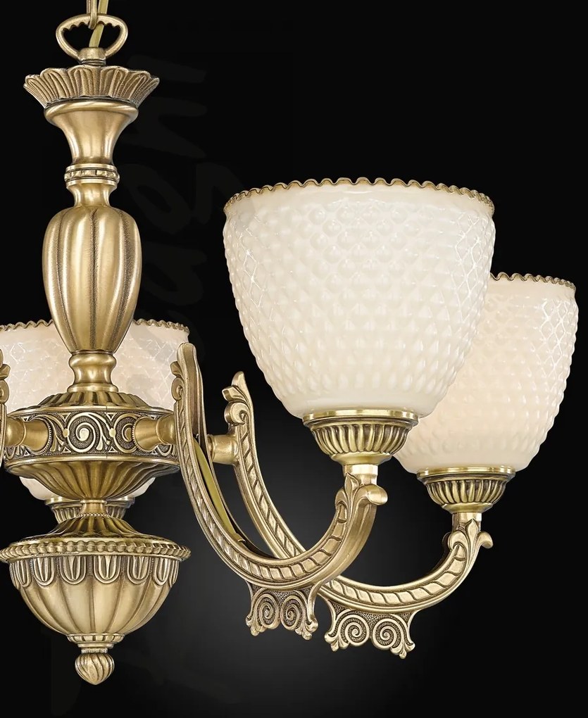 Candelabru din alama cu 5 brate design italian 7055