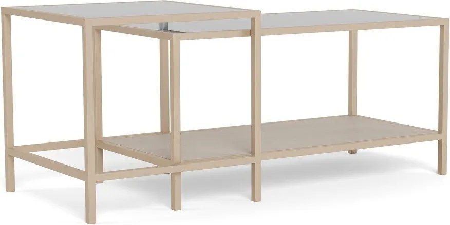 Măsuțe de cafea gri 2 buc. din oțel 50x90 cm Seaford – Actona