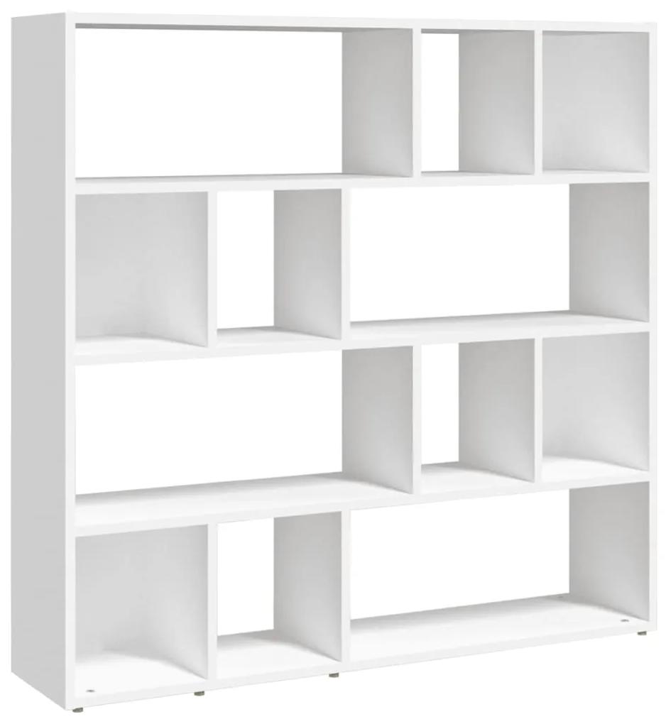 823245 vidaXL Bibliotecă/Separator cameră, alb, 105x24x102 cm