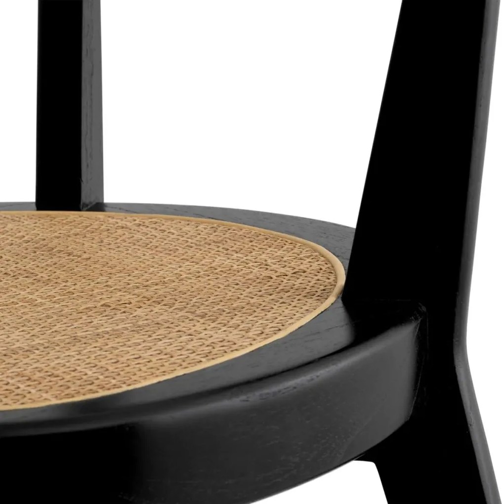 Scaun LUX design clasic Alvear negru, ratan