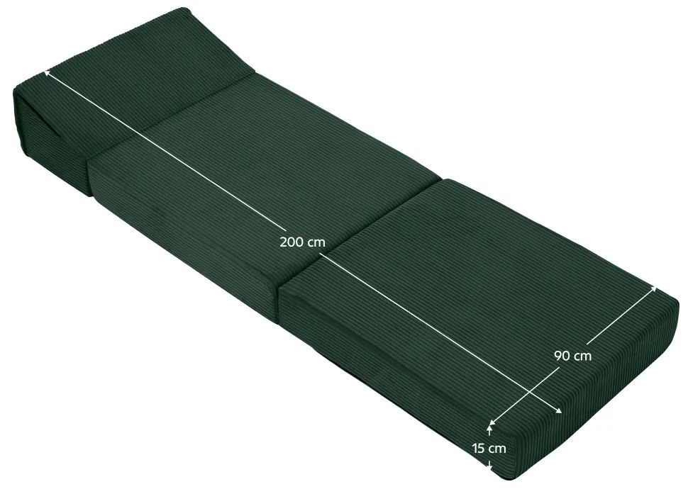 Scaun pliant/saltea MALEN, verde