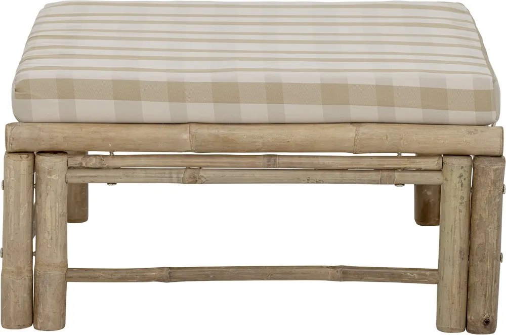 Puf modular de exterior natur din lemn de bambus, „Korfu”