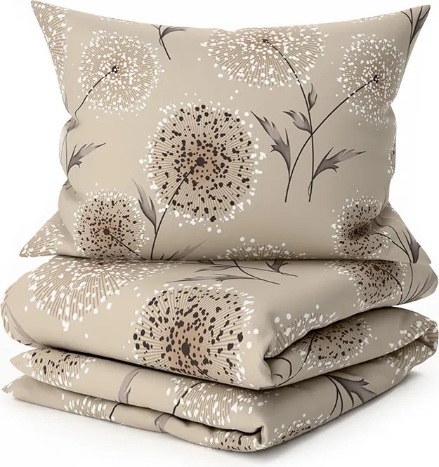 Lenjerie de pat din polibumbac PAMPELINO POLY maro deschis Dimensiune lenjerie de pat: 70 x 90 cm | 140 x 220 cm