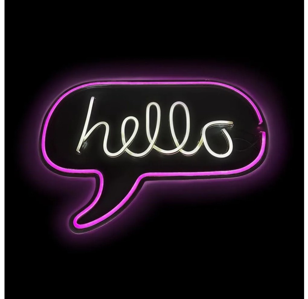 2Kids Toys - Decorațiune neon LED de perete LED/5W/USB hello