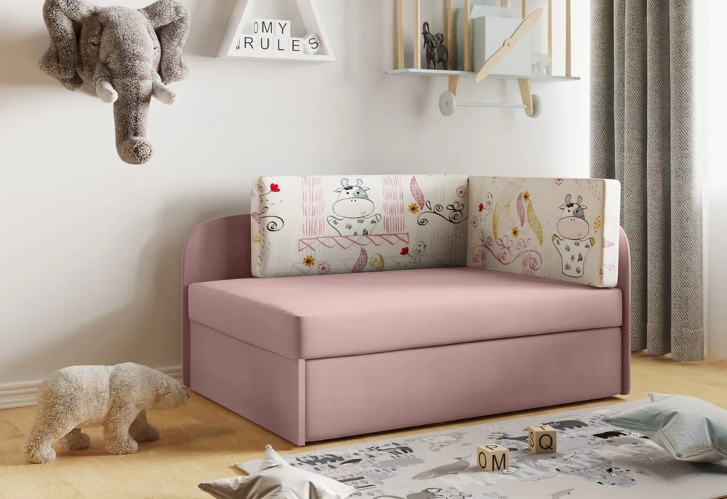 Expedo Canapea extensibila copii MOLI, 107x64x78, bajka 52/casablanka 32, dreapta