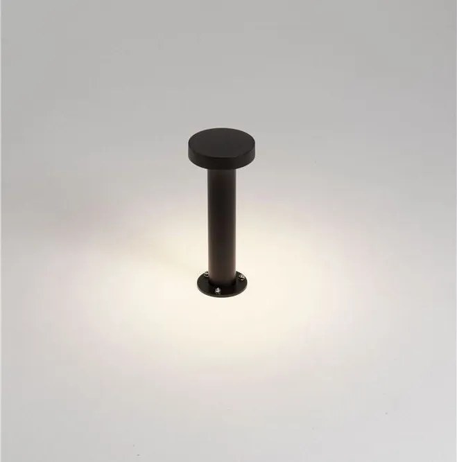 Stalp exterior IP65 LED 3000K GONG negru H-30cm