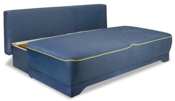 Canapea Extensibila Cu Lada Depozitare Parma, Albastru, 205 X 80 X 98 Cm