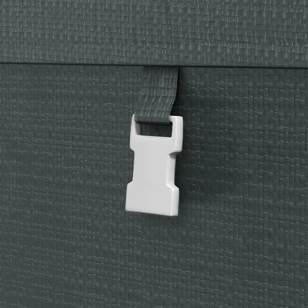 Outsunny Magazie pentru Scule cu Protecție UV și Intrare cu Fermoar, Cort de Garaj, 120x179x165 cm, Gri Închis | Aosom Romania