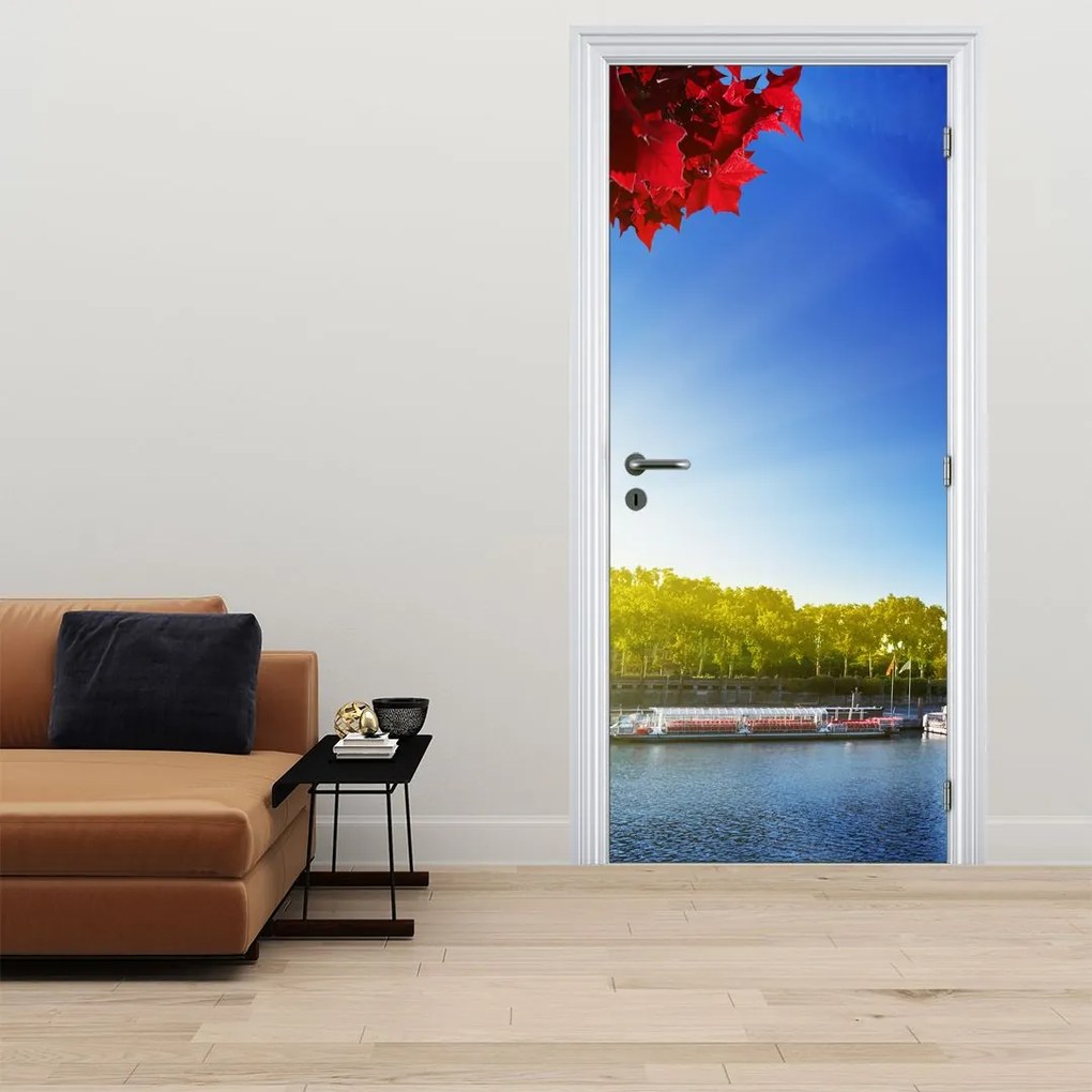 Fototapet pentru ușă - Parisul toamna (95x205cm)