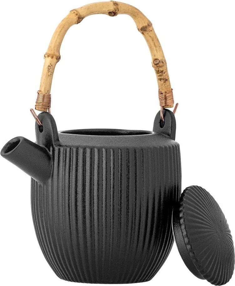 Ceainic negru din gresie ceramică 850 ml Neri – Bloomingville