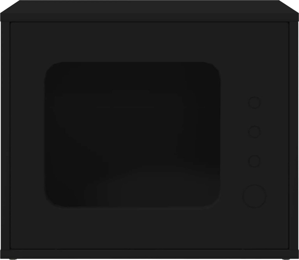 vidaXL Casa pentru pisici Negru 51 x 30 x 42,5 cm Lemn compozit