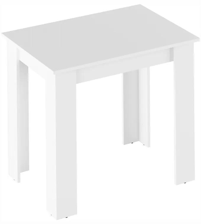 Masă dining, alb, 86x60 cm, TARINIO