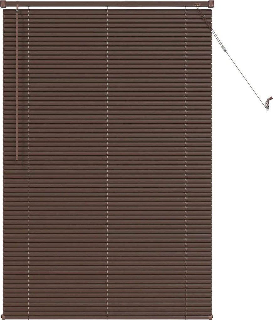 vidaXL Jaluzea venetiană Maro Întunecat cu Model 150 x 80 cm PVC