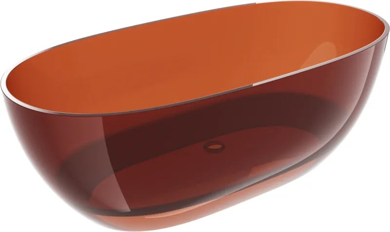 Mexen Pure earth cadă freestanding transparentă 170 x 80 cm, dop crom - 58071708005