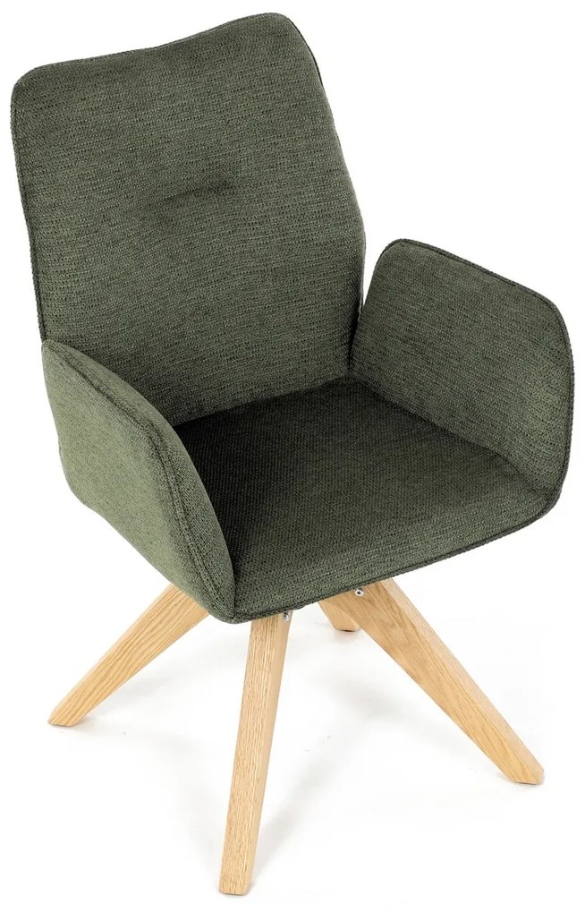 Scaun de sufragerie DCH-C2148 GRN2 cu materialimpermeabil