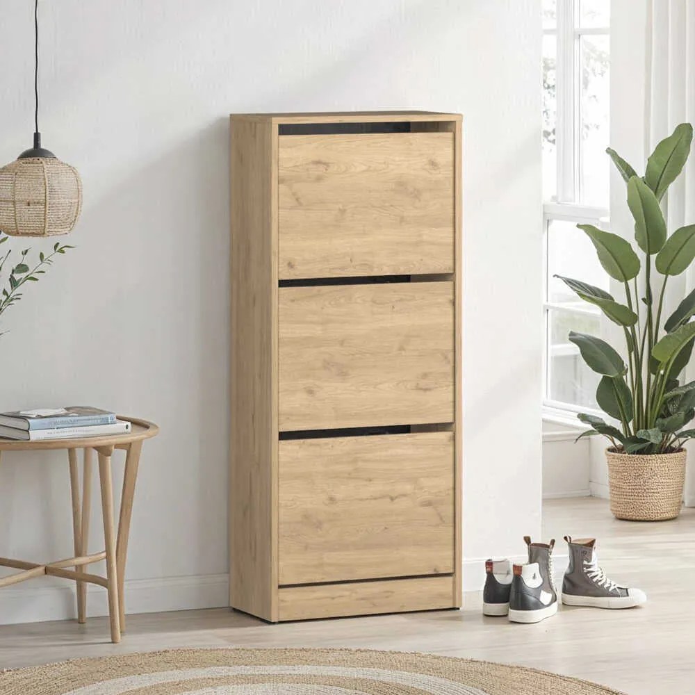 Pantofar Adore Slim, 3 compartimente, capacitate 12 perechi incaltaminte, 51 x 119 x 26 cm