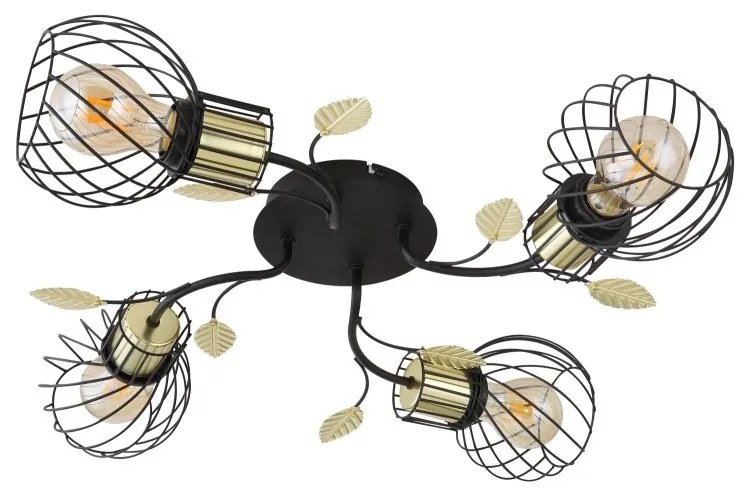 Plafoniera design modern Lally negru, alama