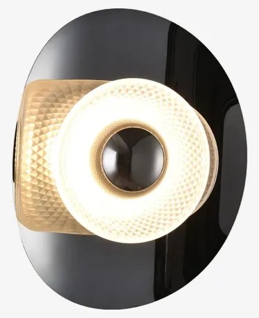 Zuma Line MB2293-1S-3BCT - Aplica LED de perete DIOP LED/8W/230V negru/fumuriu. č.