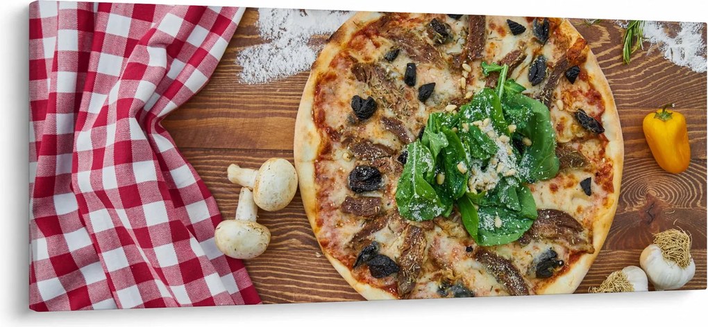Tablou cu pizza (120x50 cm)