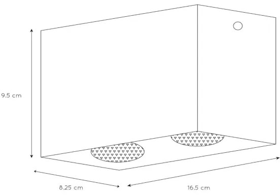 Lucide 09101/02/31 - Lampa spot BODI 2xGU10/50W/230V