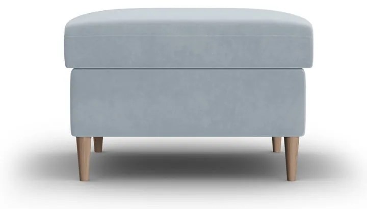 Taburet albastru deschis cu tapițerie din catifea Kyoto – Cosmopolitan Design