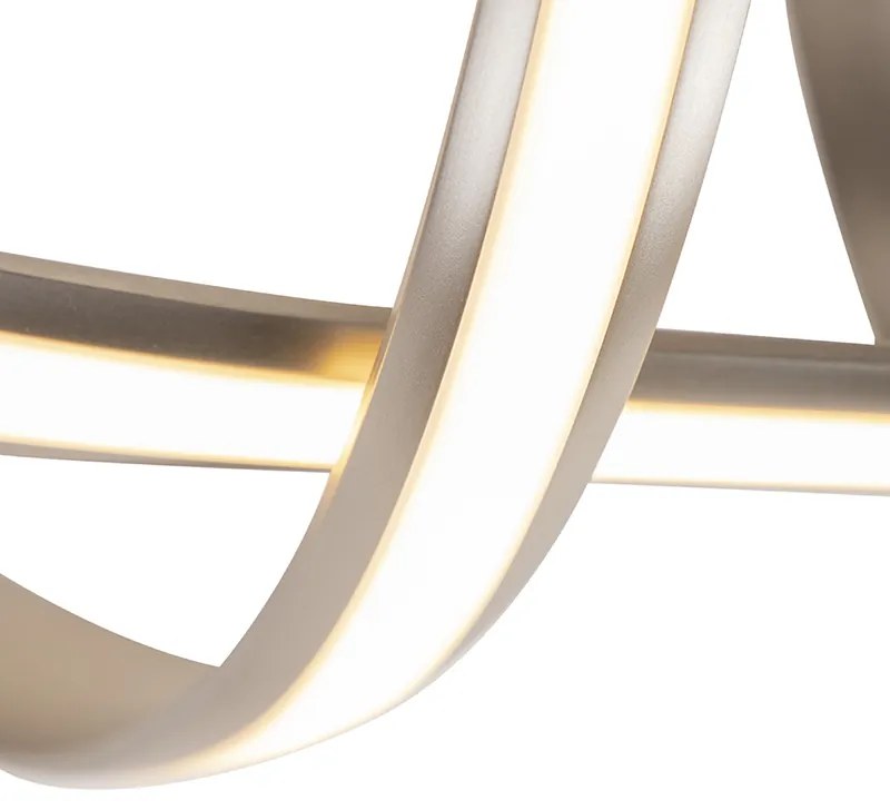 Plafoniera de design din oțel cu dimmer inclus LED - Viola Due