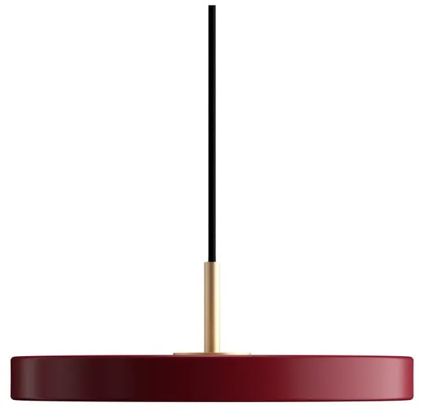 Lustră roșie LED cu abajur din metal ø 31 cm Asteria Mini – UMAGE