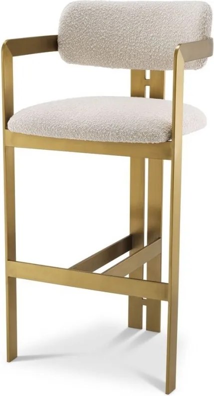 Scaun bar design LUX Donato, boucle crem 115048 HZ