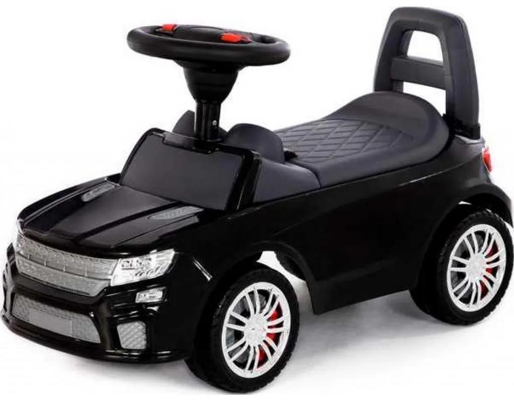 Masinuta - Supercar, neagra, fara pedale, 66x28.5x30 cm, Polesie