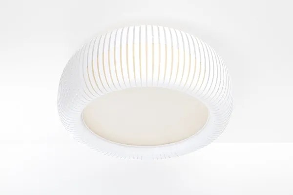 Plafonieră STRIPES 2xE27/40W/230V Ø 55 cm alb/crem