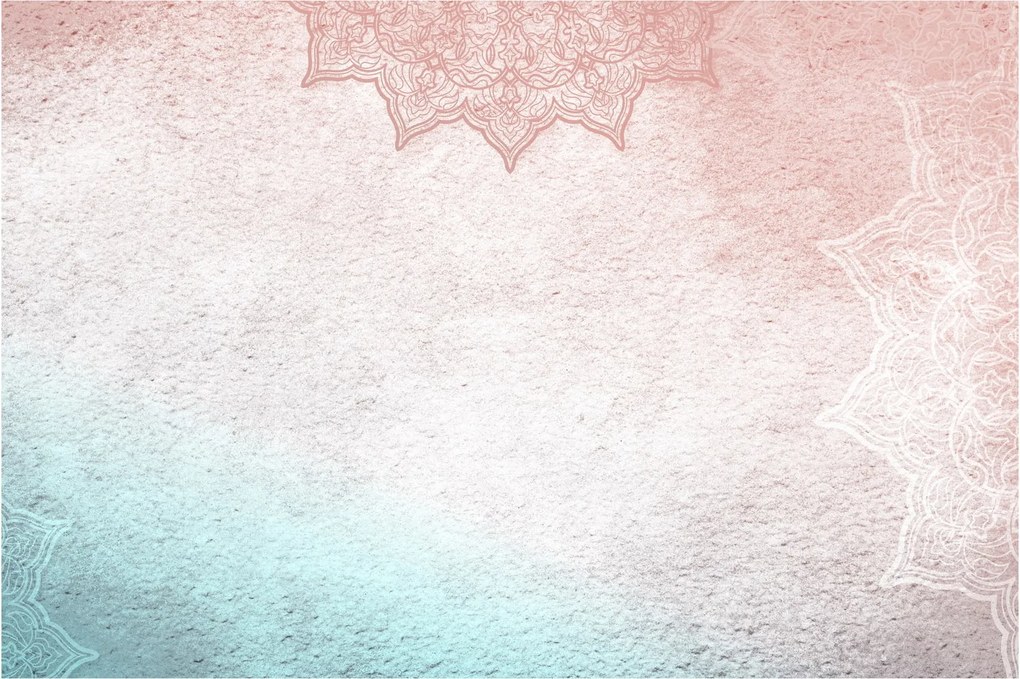 Tablou - Mandala pe zid 2 (90x60 cm)