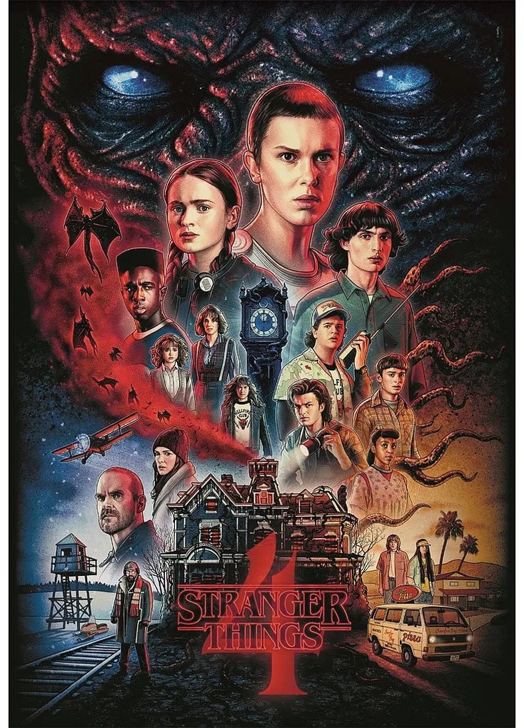 Stranger Things Darkness Rises Puzzle Compact Clementoni cu 1000 de piese