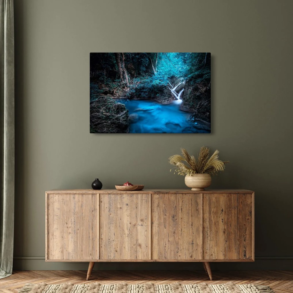 Tablou - Noaptea magică în pădurea tropicală (90x60 cm)