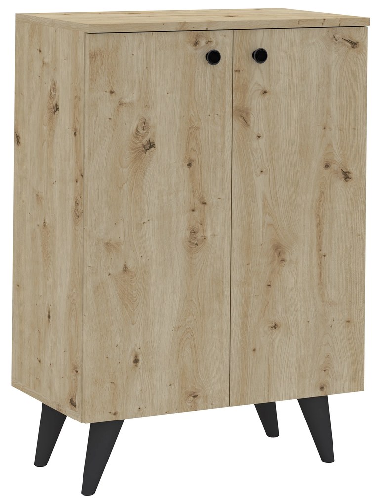 Pantofar Luton, 2 Usi, Stejar Artisan, 62 x 35 x 90 cm