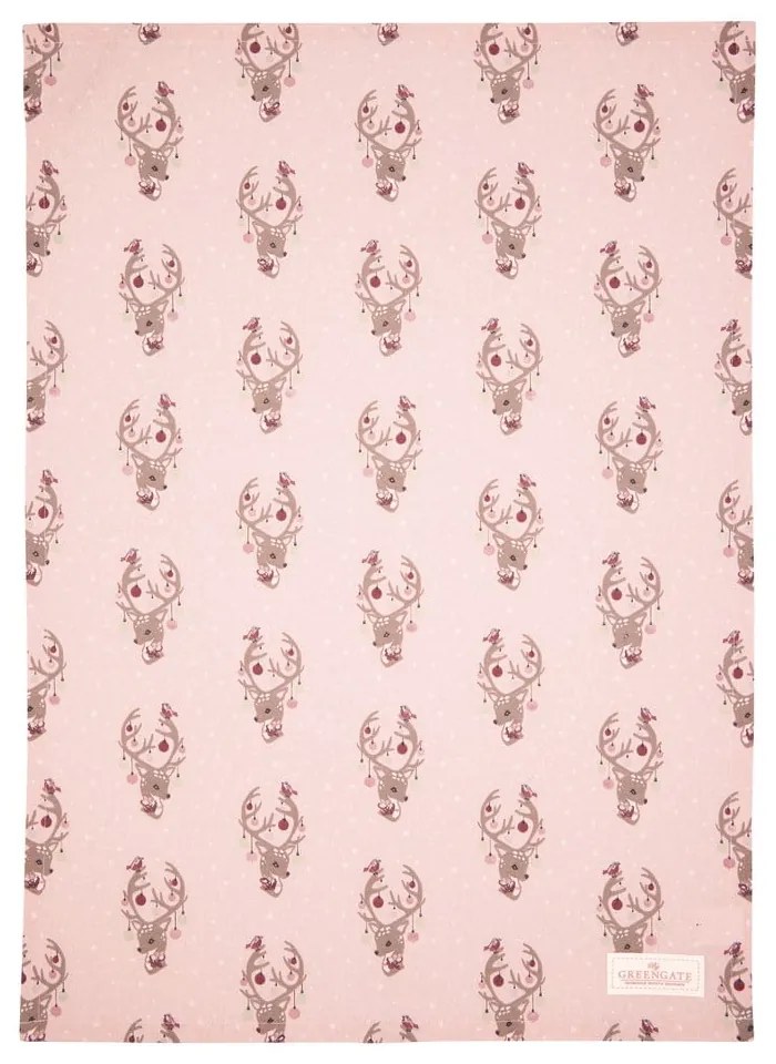 Prosop din bumbac Green Gate Dina Pale, 50x70 cm, roz