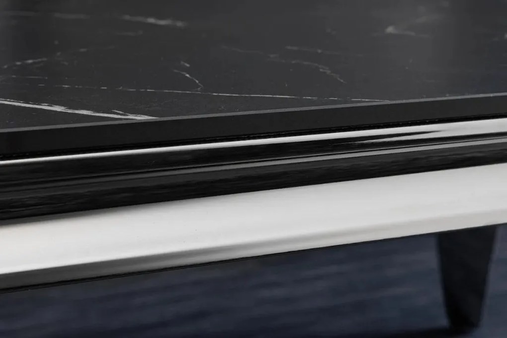 Masuta MODERN BAROCK 100cm crom/ negru A-44368 VC