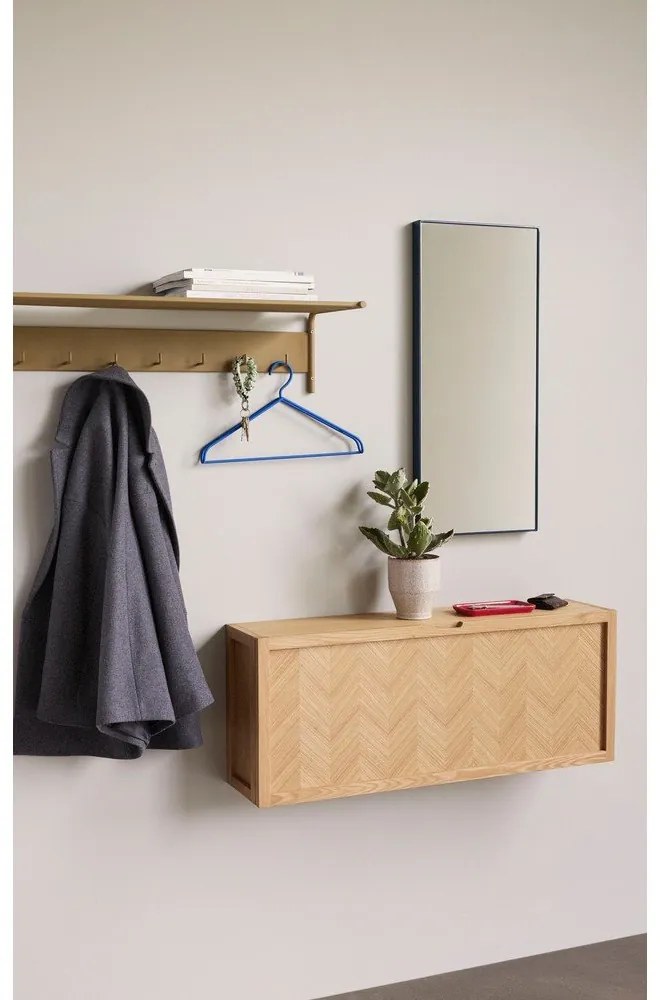 Pantofar de perete cu deschidere înclinată din lemn de stejar Herringbone – Hübsch