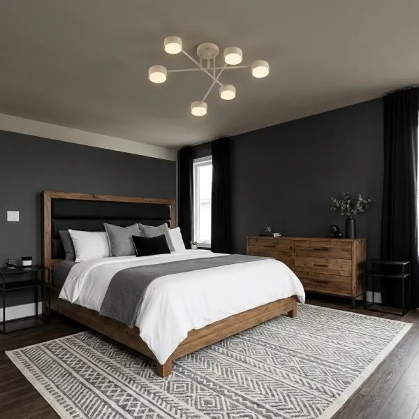 BRILAGI - Lustră aplicată LED RGB dimabilă MONO 6xGX53/14W/230V Wi-Fi Tuya neagră