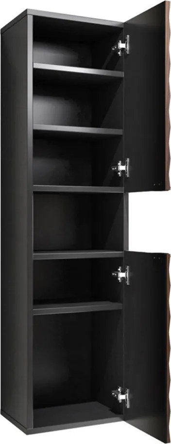 Dulap lemn masiv baie Enzaro, 133 × 33 × 35 cm