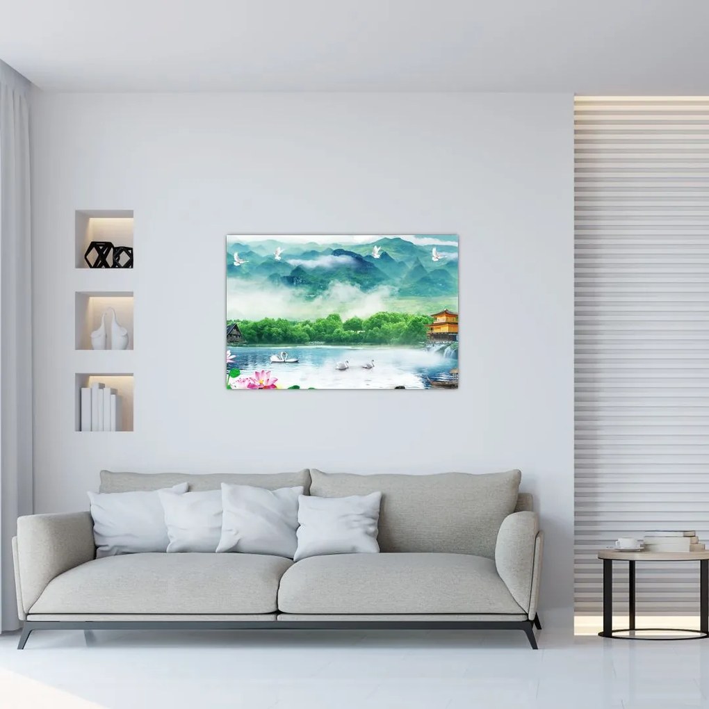 Tablou - Peisaj de vis (90x60 cm)