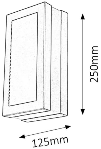 Rabalux 8683 - Corp de iluminat perete exterior STUTTGART 1xE27/14W/230V