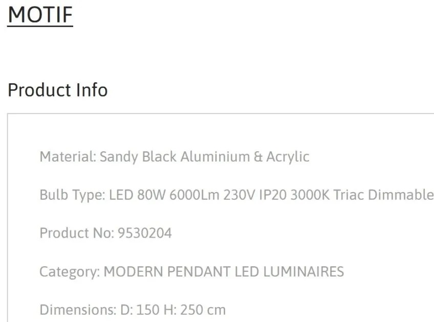 Lustra LED dimabila design circular MOTIF D-150cm