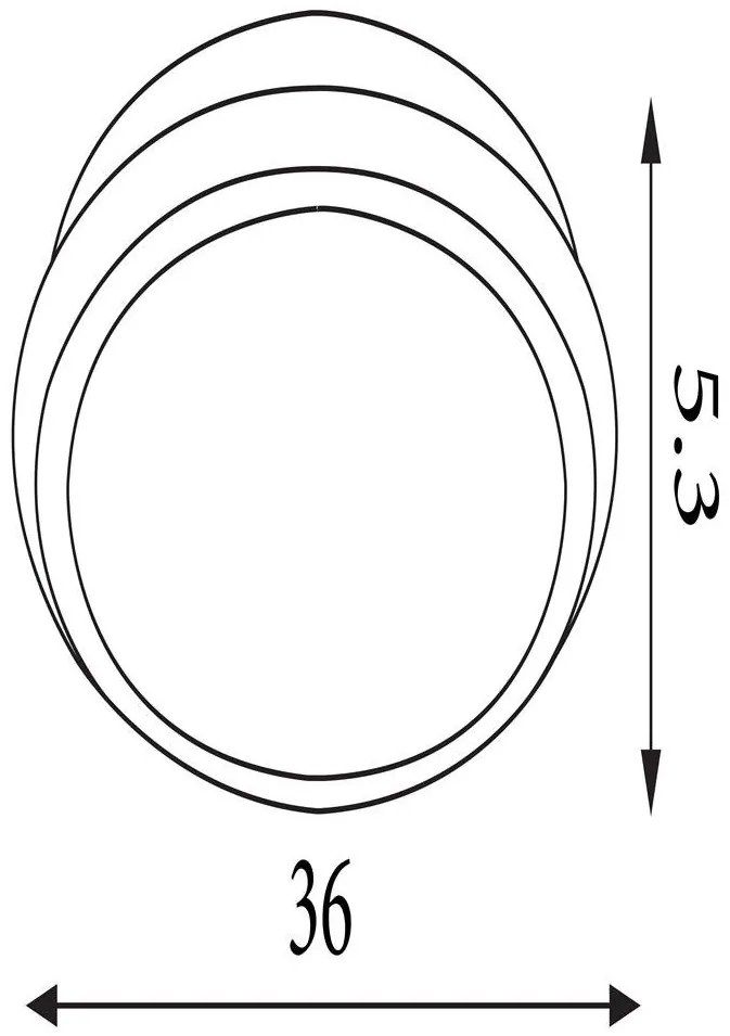 Plafoniera LED design modern Stellaris negru